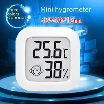 Электронный цифровой термометр и гигрометр для домашних животных, автомобилей и аквариумов белый