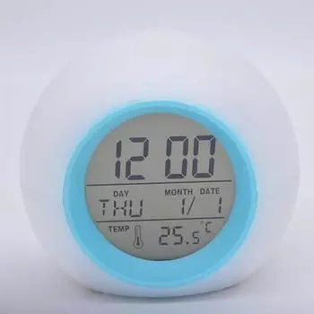 Электронный цифровой ЖК-экран, термометр, влажность, с будильником / календарем / голосовым управлением розы красного