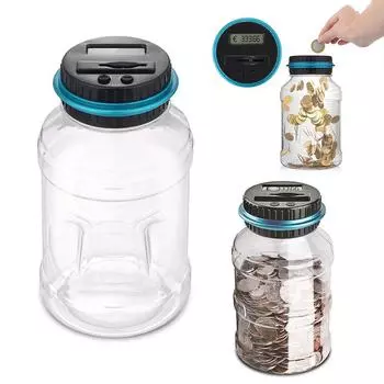 Электронный цифровой ЖК-счетчик монет Великобритании, копилка для экономии денег, 1,8 л US