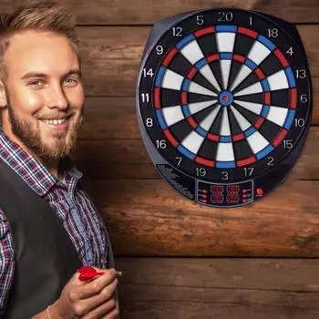 Электронный дартс с мягким наконечником, набор для дартса, цифровая электрическая мишень для дартса со светодиодом