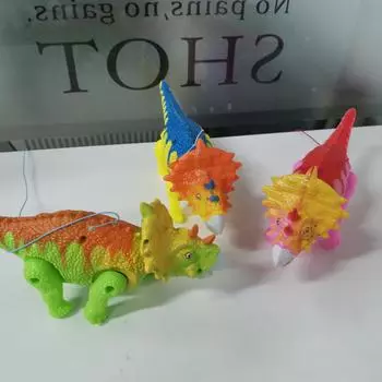 Электронный динозавр со светом и звуком, электрический ходячий свет, вокальный поводок, динозавр для детей, игрушка жёлтый