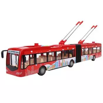 Электронный городской автобус, музыкальный световой автомобиль, развивающая игрушка для детей, детская модель инерционного движения