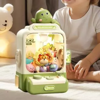 Электронный игровой автомат с когтями, плюшевый, со звуками, ролевые игры, конфеты, торговый автомат, игрушка для 3, 4, 5, 6, 7 коричневый