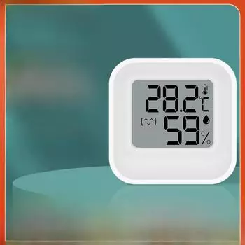 Электронный измеритель влажности, настенный датчик температуры для помещений и бытовых помещений, мини-термометр для сухого и влажного воздуха 2206 Chinese packaging розовый