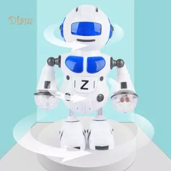 Электронный космический медвежонок, мигающий музыкальный робот, интерактивный детский игрушечный подарок для мальчиков красный