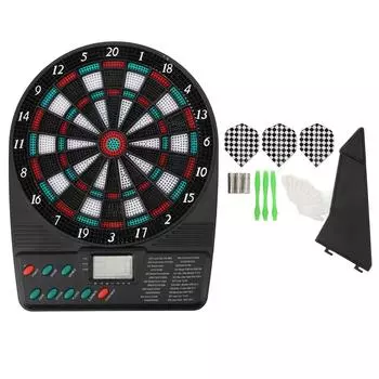 Электронный набор для дартса с автоматическим подсчетом очков, мягкая мишень для дартса с несколькими режимами игры для всей семьи