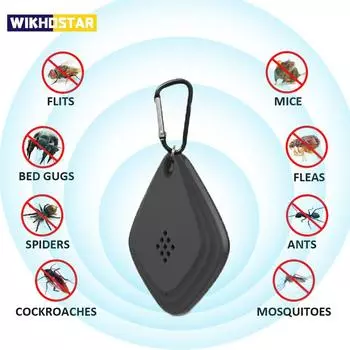 Электронный отпугиватель комаров ультразвуковой убийца безопасный для детей и домашних животных портативный вредитель насекомые мухи мыши лето кемпинг поход кухня белый