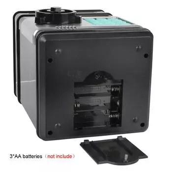 Электронный пароль Копилка Автоматический мини-сейф Кодовый замок Копилка Монеты Сохранение наличных Копилка Счетчик Подарок ребенку чёрный