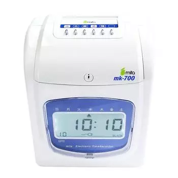 Электронный регистратор рабочего времени mita, карта времени, корпус, год, поставляется с 50 картами рабочего времени mk-700 one warranty
