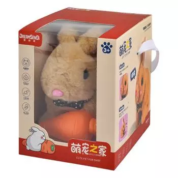 Электронный робот собака мягкая игрушка лающая собака на батарейках для девочек и мальчиков C