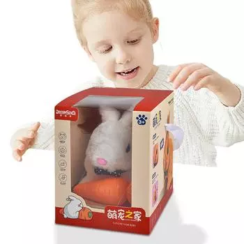 Электронный робот собака плюшевый щенок игрушка ведет себя как настоящий щенок для детей 3 4 5 6 лет C