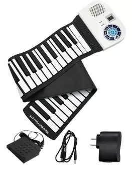 Электронный рулон 88 клавиш и 61 силиконовая клавиатура для портативного электронного легкого беспроводного 61 пианино, тип, клавиши, дети, сейсмостойкий, пианино,