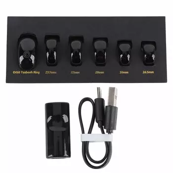 Электронный счетчик отпечатков пальцев с рейтингом IP68, цифровой дисплей, ручной сенсорный счетчик с 5 различными кольцами чёрный