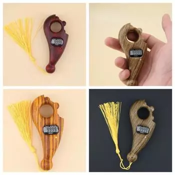 Электронный счетчик Tassel LCD четки бусины регистр Tally цифровой таймер обучение коричневый