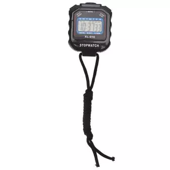 Электронный секундомер, однорядный, 2-дисплейный спортивный секундомер, таймер, часы для спортивных соревнований, секундомер чёрный