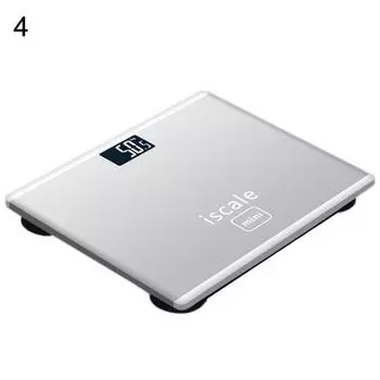 Электронный стеклянный ЖК-дисплей Yousheng, 180 кг, точные умные весы для пола для ванной комнаты серебряный