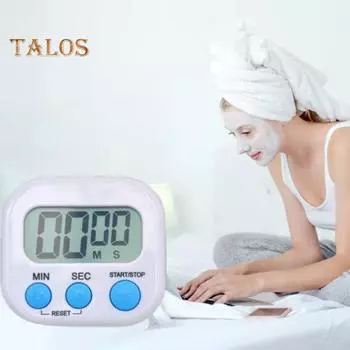 Электронный таймер, настраиваемый, противоударный, легкий, практичный, светодиодный, счетчик, таймер, кухонные аксессуары зелёный