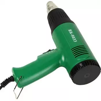 Электронный тепловой фен, мощный термофен, двойная настройка температуры, ручной промышленный тепловой фен US Plug зелёный