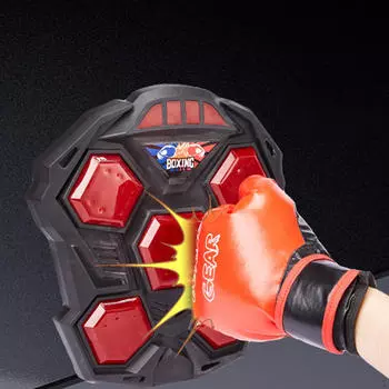 Электронный тренажер для бокса с легкой музыкальной мишенью для боксерских подушечек для боевых искусств single player