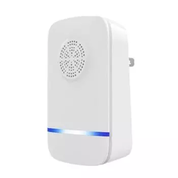 Электронный ультразвуковой отпугиватель насекомых Yousheng от тараканов и мышей US Plug белый