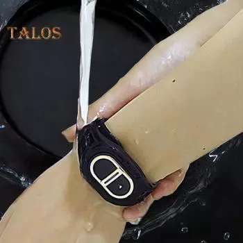 Электронный ультразвуковой репеллентный браслет DEET Free перезаряжаемый портативный водонепроницаемый для походов на открытом воздухе для взрослых и детей репеллентный силиконовый браслет чёрный