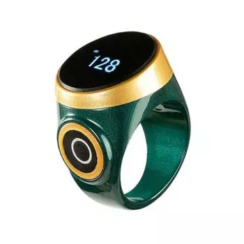 Электронный умный счетчик водонепроницаемый регулируемый цифровой дисплей перезаряжаемый напоминание о времени кольцо счетчика на палец зелёный