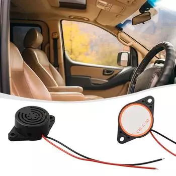 Электронный зуммер для автомобиля, электроника 15 мА, 4,3 дюйма, черный