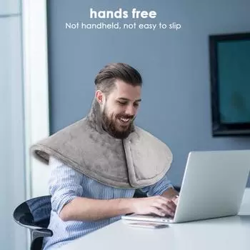 Электроодеяла, греющая шаль, греющая подушка, зимнее электрическое греющее одеяло холодный серый