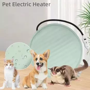 Электроодеяло для домашних животных, грелка для собак и кошек, водонепроницаемый матрас для щенков, зимняя грелка для котят с регулируемой температурой EU