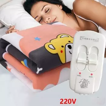 Электроодеяло Толстое Одеяло С Подогревом Матрас Термостат Электрическое Одеяло С Подогревом Зимнее Одеяло С Подогревом Мягкое Электрическое Одеяло EU 150*70 high/low range