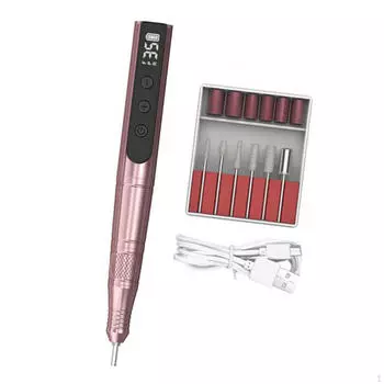 Электропилы для ногтей Efiles Удаление акриловых ногтей Полировка Форма Портативный инструмент pink