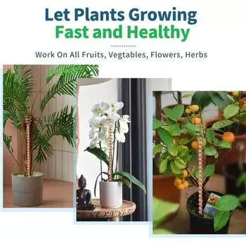 Электропонный кол для растений, медная катушка, антенна, садовый кол, увеличивает урожайность и влажность магнетизма L