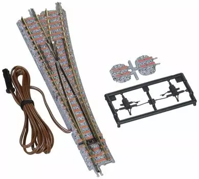 Электроприводной синтетический шпальный наконечник TOMIX N-Gauge F 1281 для железнодорожных моделей N-PR541-15-SY