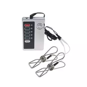Электрошоковый импульс сексуальный зажим для сосков зажим для половых губ сильные секс-игрушки SM секс-инструменты взрослые принадлежности для пар Single clip/Accessories22