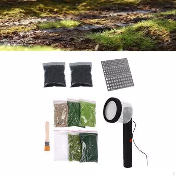 Электростатическая машина для посадки травы, 11 шт., статические аппликаторы DIY, портативный проект с кистью