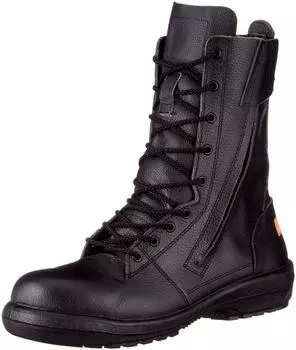 Электростатическая защитная обувь Rubber Tech JIS Standard Long Shoes Regular Work Wide Toebox RT731F Fire P4 Electrostatic Black cm [Midori Anzen] Противоскользящая чёрный