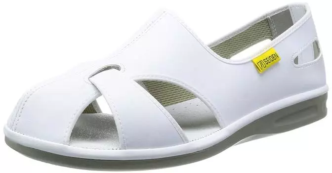 Электростатические рабочие ботинки Elepas Elepas Cool N cm [Midori Anzen] Сандалии, легкие, вентилируемые, белые, 28,0 белый