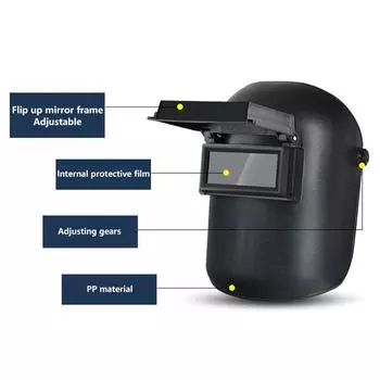 Электросварочная маска, специальная защитная маска сварщика, устанавливаемая на голову, сварочная маска, пылезащитная сварочная маска