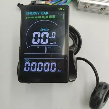 Электровелосипед большой цветной экран TFT дисплей M6C для электровелосипеда скутера велосипеда without 5pin SM cable