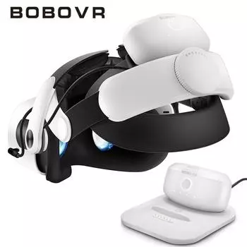 Элитная головка BOBOVR M2PRO+ с аксессуарами для двойной зарядной базы красный