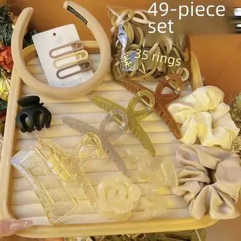 Элитные весенние и летние аксессуары для волос: Набор зажимов для взрослых «Акула» и «Любовь»