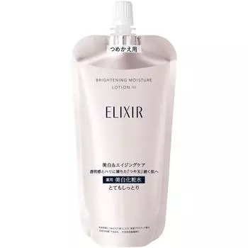 Эликсир Шисейдо (узнать больше) ELIXIR ОСВЕТЛЯЮЩИЙ ЛОСЬОН WT 3 (Пополнение) 150мл (Квази-лекарство) Новый эликсир После умывания лица нанесите обильное количество средства на