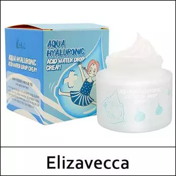 [Элизавекка] (a5) Aqua Hyaluronic Acid Water Drop Cream 50 мл / (воли)