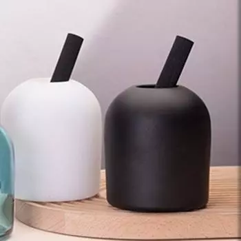 Эллипс Аромат Диффузор Флакон Стеклянный Ароматерапия Стеклянные Флаконы Ванная Комната White