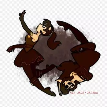 Эллисон Ангел Фанарт Бенди и чернильная машина Утюг на теплопередаче Печать Виниловые нашивки Наклейка для одежды DIY Аппликации Моющиеся нашивки