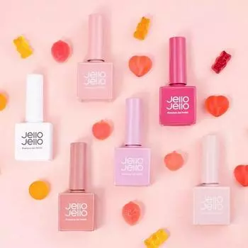 Jello Jello 365 My Jelly Syrup Edition Gel Nail Polish 6 Color Set KBeauty, Премиальный бренд гелевых ногтей, Корейская косметика, образец
