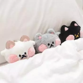 Jelly Crew Small_Выберите 1 из 3 мини-брелоков — популярная фраза в Корее. Simple_Mini Dust Sheep Doll Keyring