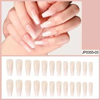 Желейный клей, постепенное изменение тона кожи, накладные ногти, балетные капли воды, разнообразные накладки на ногти, накладки на ногти, ношение коробок для ногтей