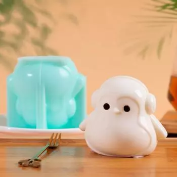 Jelly Mold Cute Cat Silicone Mold DIY Milk Pudding Cake Jelly Bowl Mousse Mould Baking Accessories Dessert Tools