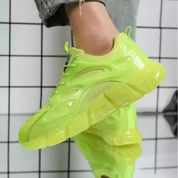 Jelly sole casual board shoes 2025 four seasons youth outdoor sports trendy shoes autumn men s shoes 39